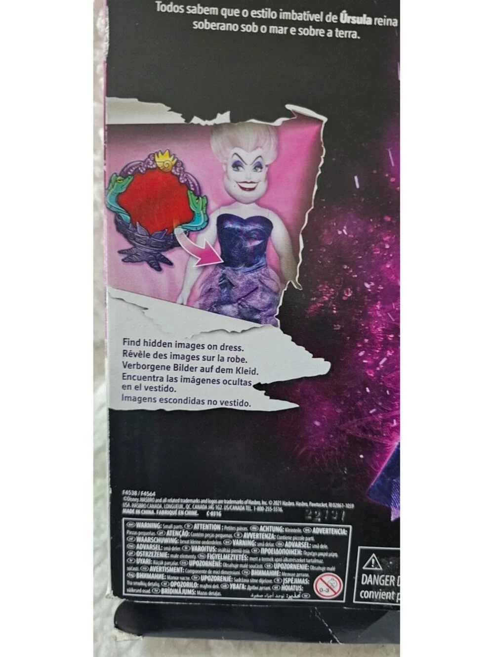 Disney Princess Villains Ursula Doll Excellent Condition With Accessories & Box